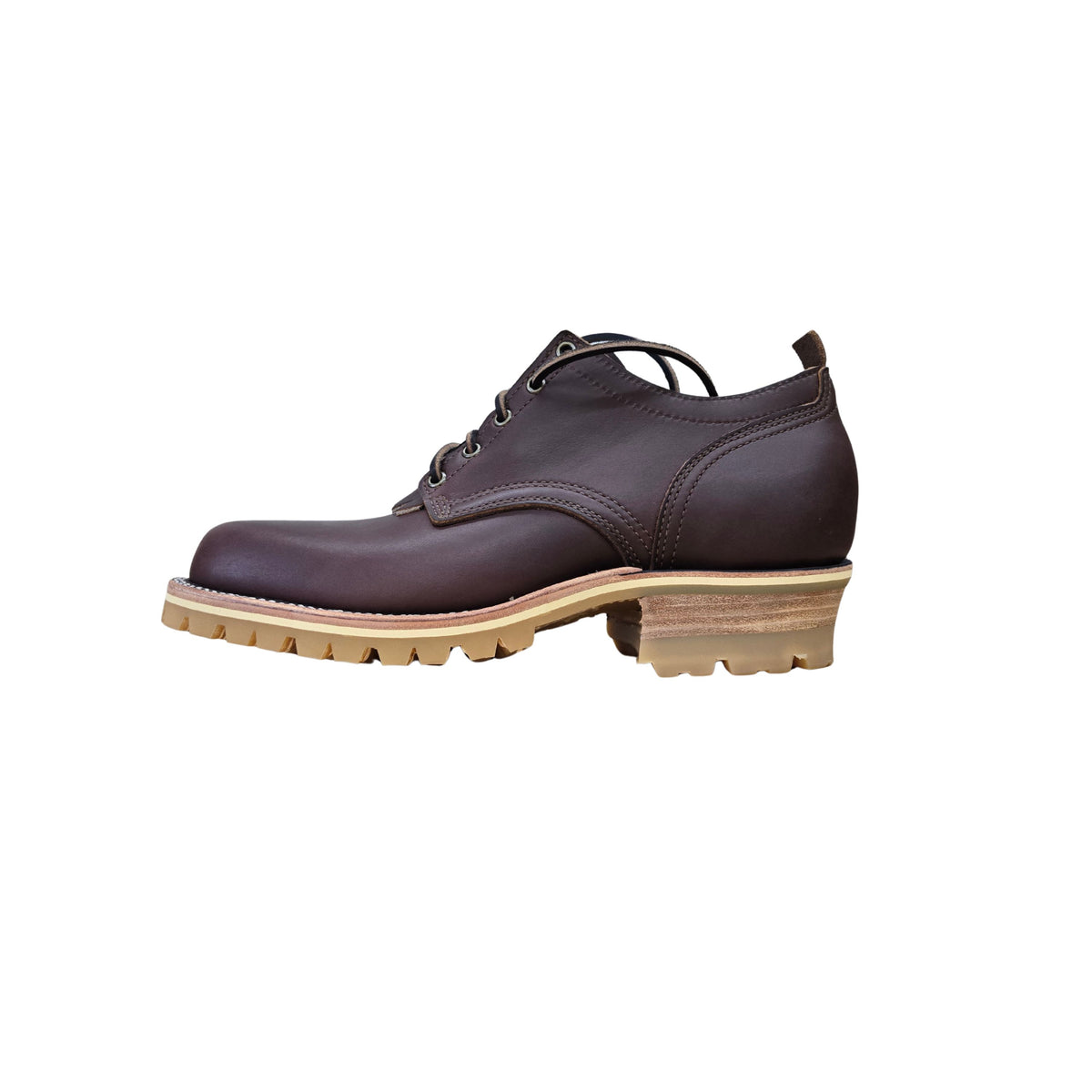 Brown leather shoes handmade in PNW by ABE BOOTS