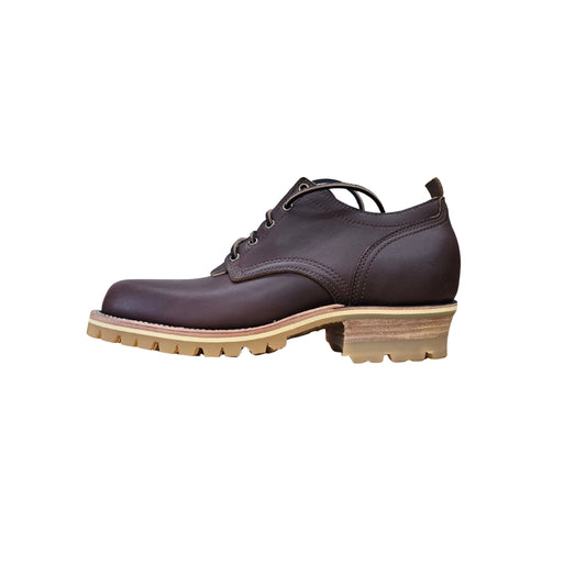 Brown leather shoes handmade in PNW by ABE BOOTS