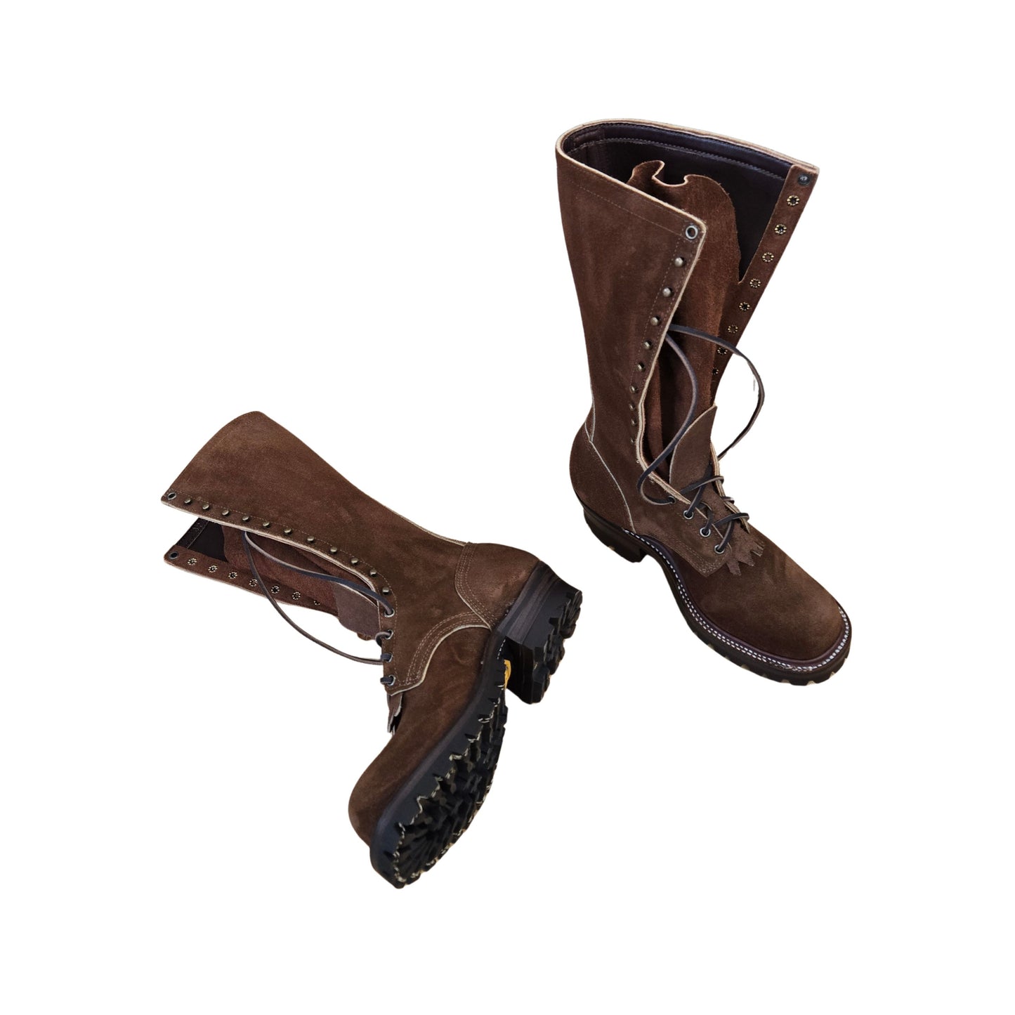 14" Logger Boot ~ Brown Rough Out