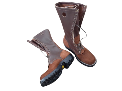 14" Logger Boot ~ Two Tone Brown