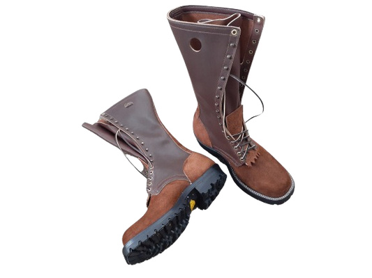 14" Logger Boot ~ Two Tone Brown