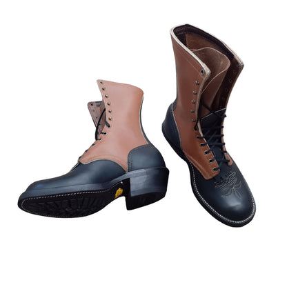 10" Rancher Boot ~ Black on Brown