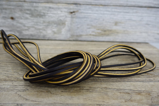 Leather Boot laces 9 foot 108 inch leather laces
