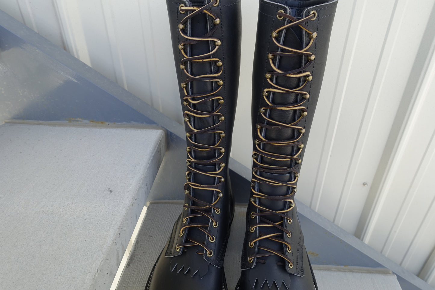 long leather laces 14 inch boot laces 14" fire boots