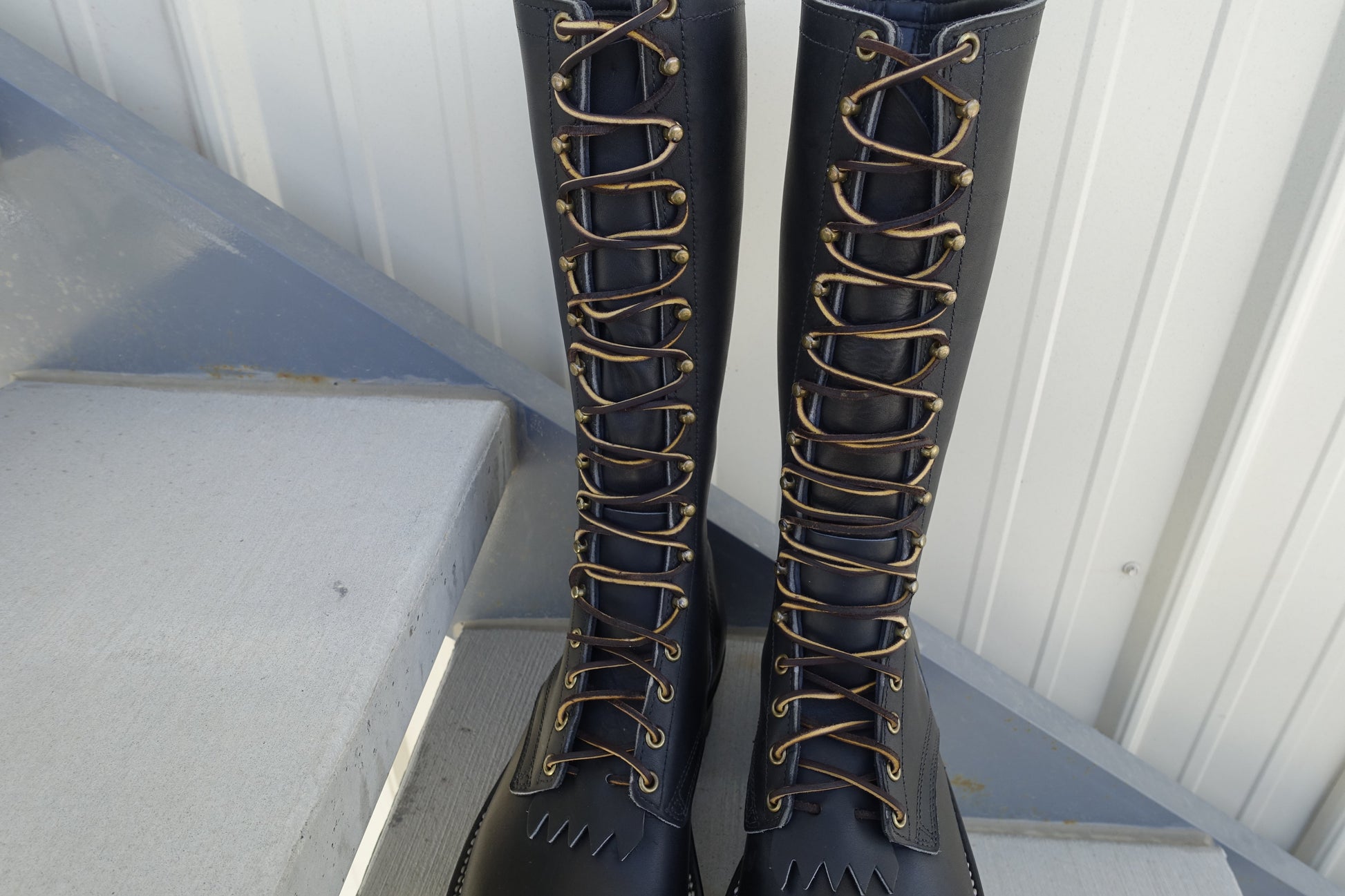long leather laces 14 inch boot laces 14" fire boots